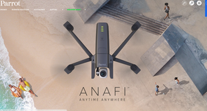 Parrot Anafi Drone - Ultra Compact Flying 4K HDR Camera, Dark Grey